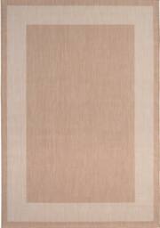 THE RUGS Outdoor Indoor Beige Bordered Rug Weatherproof Jet Washable - Size: 80 cm x 150 cm - thumbnail 2