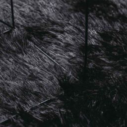 Berkfield Home Shaggy Rug High Pile NAVARRA Black 240x340 cm Polyester - Size: Medium - thumbnail 7