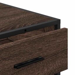 Berkfield Home Drawer Cabinet Brown Oak 70x41x70 cm Engineered Wood - Size: 70 x 41 x 70 cm - thumbnail 8