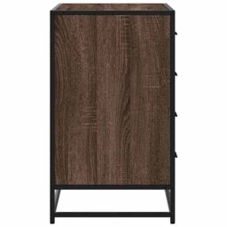 Berkfield Home Drawer Cabinet Brown Oak 70x41x70 cm Engineered Wood - Size: 70 x 41 x 70 cm - thumbnail 6