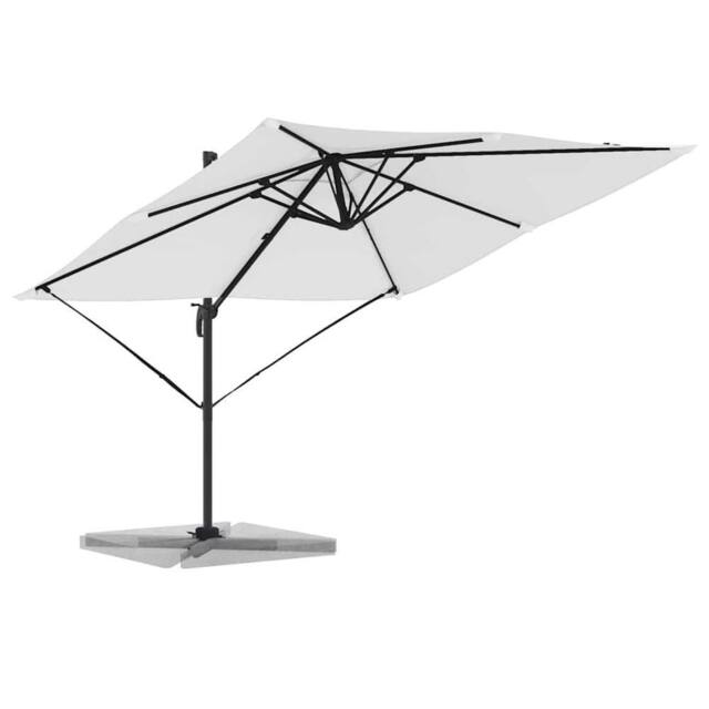 Berkfield Home Modern Cantilever Roma Parasol Sand 286x285x265 cm Aluminium in Beige - Size: 286 x 285 x 265 cm - image 1