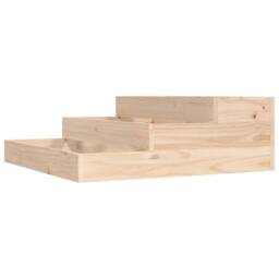 Berkfield Home Planter 78x78x27 cm Solid Wood Pine in Light Tan - Size: 78 x 78 x 27 cm - thumbnail 3
