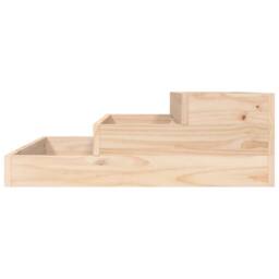 Berkfield Home Planter 78x78x27 cm Solid Wood Pine in Light Tan - Size: 78 x 78 x 27 cm - thumbnail 5