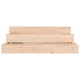 Berkfield Home Planter 78x78x27 cm Solid Wood Pine in Light Tan - Size: 78 x 78 x 27 cm - thumbnail 4