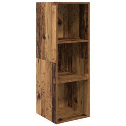 Berkfield Home TV Cabinet Set with Shelf Wall-mounted with Storage 3 pcs Old wood 37 x 37 x 142.5 cm in Brown - thumbnail 5