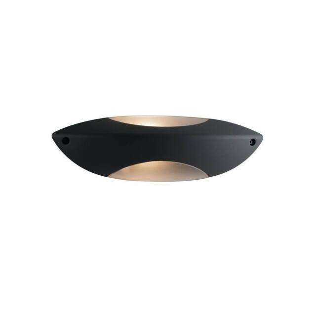 Netlighting SEATTLE Outdoor Up Down Light Anthracite IP54 35x11x11cm in Black - Size: 35 x 11 x 11 cm - image 1
