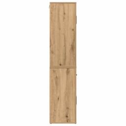 Berkfield Home Highboard Artisan Oak 80x33x150 cm Engineered Wood in Brown - Size: 80 x 33 x 150 cm - thumbnail 7