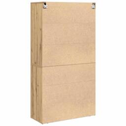 Berkfield Home Highboard Artisan Oak 80x33x150 cm Engineered Wood in Brown - Size: 80 x 33 x 150 cm - thumbnail 8