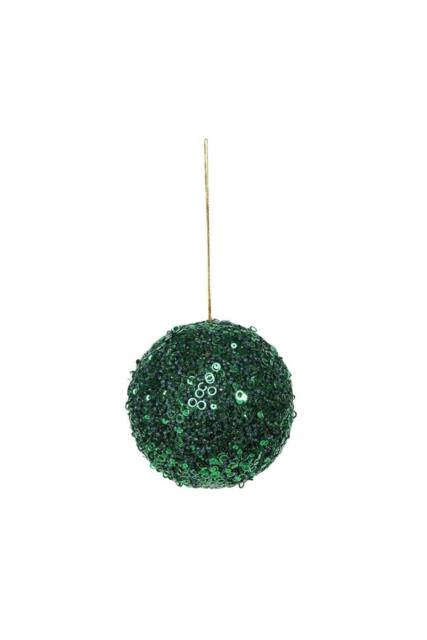 KDMD Green Glitter Bauble Dia12cm - image 1