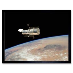 Artery8 Hubble Space Telescope Image The Hubble's Final Release Over Earth By Space Shuttle Atlantis Crew In 2009 Servicing Mission 4 Art Print - thumbnail 1