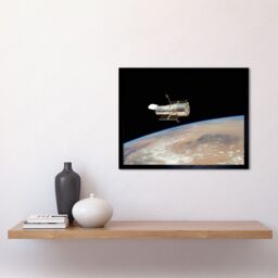 Artery8 Hubble Space Telescope Image The Hubble's Final Release Over Earth By Space Shuttle Atlantis Crew In 2009 Servicing Mission 4 Art Print - thumbnail 2