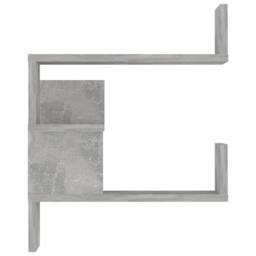 Berkfield Home Wall Corner Shelf Concrete Grey 40x40x50 cm Engineered Wood - Size: 40 x 40 x 50 cm - thumbnail 6