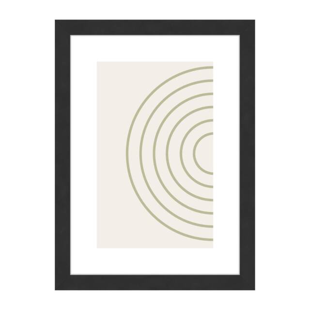 nielsen Velino Picture Frame A4 - Glass Front & Abstract Poster Print in Black - image 1