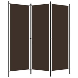 Berkfield Home 3-Panel Room Divider Brown 150x180 cm - thumbnail 2