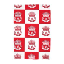 Liverpool FC Fleece Checkerboard Blanket in Red - Size: Crib