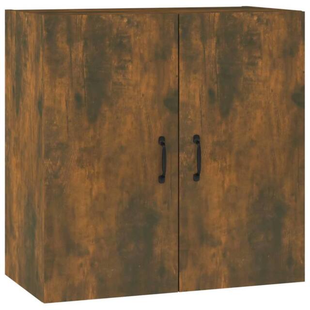 Berkfield Home Wall Cabinet Smoked Oak 60x31x60 cm Engineered Wood in Brown - Size: 60 x 31 x 60 cm - image 1