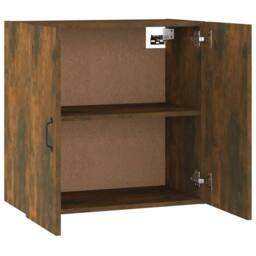 Berkfield Home Wall Cabinet Smoked Oak 60x31x60 cm Engineered Wood in Brown - Size: 60 x 31 x 60 cm - thumbnail 5