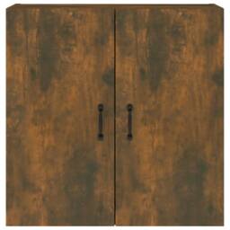 Berkfield Home Wall Cabinet Smoked Oak 60x31x60 cm Engineered Wood in Brown - Size: 60 x 31 x 60 cm - thumbnail 3