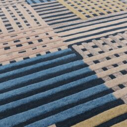 The Rug Shop UK Blue Handmade Wool Modern Abstract Easy To Clean Area Rug - Size: 160 cm x 230 cm - thumbnail 2