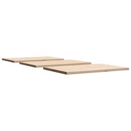 Berkfield Home Table Tops 3 pcs 80x53x2.5 cm Rectangular Solid Wood Pine in Brown - thumbnail 5