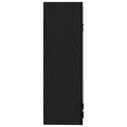 Berkfield Home Modern Black Oak Bathroom Mirror Cabinet - 62.5 x 20.5 x 64 cm - thumbnail 8