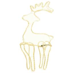 Berkfield Home Reindeer Christmas Decoration with Mesh 306 LEDs 60x24x89cm - Size: 60 x 24 x 89 cm - thumbnail 3