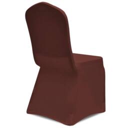 Berkfield Home Stretch Chair Cover 4 pcs Brown - thumbnail 4