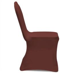 Berkfield Home Stretch Chair Cover 4 pcs Brown - thumbnail 3