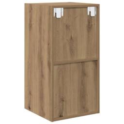 Berkfield Home TV Cabinet Artisan oak 37 x 37 x 72 cm Engineered wood in Brown - thumbnail 9