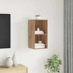 Berkfield Home TV Cabinet Artisan oak 37 x 37 x 72 cm Engineered wood in Brown - thumbnail 2