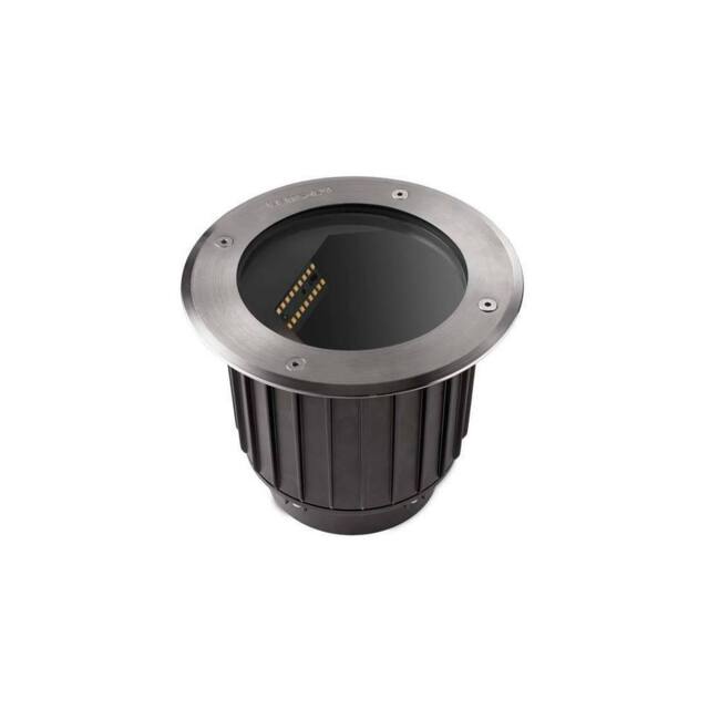 Netlighting Gea LED Outdoor Recessed Floor Light Stainless Steel Aisi 316 IP67 in Grey
