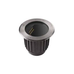 Netlighting Gea LED Outdoor Recessed Floor Light Stainless Steel Aisi 316 IP67 in Grey