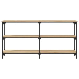 Berkfield Home Console Table Sonoma Oak 150x29x75 cm Engineered Wood in Brown - Size: 150 x 29 x 75 cm - thumbnail 4