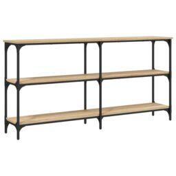 Berkfield Home Console Table Sonoma Oak 150x29x75 cm Engineered Wood in Brown - Size: 150 x 29 x 75 cm - thumbnail 6