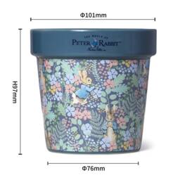 Peter Rabbit Blue Floral Printed Plant Pot Candle - Wildflower Floral Scent - Size: Medium - thumbnail 4