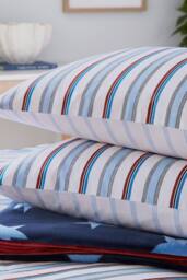 Helena Springfield 'Elwood Stripe' Cotton Cover Set - Size: Single - thumbnail 5