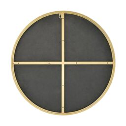 FurnitureboxUK Emma 60cm Small Art Deco Metal Frame Round Hallway Bedroom Dining & Living Room Wall Mirror in White - thumbnail 4