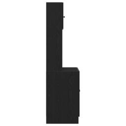 Berkfield Home Kitchen Cabinet Black Oak 60x50x180 cm Engineered Wood - Size: 60 x 50 x 180 cm - thumbnail 7