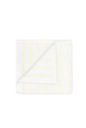 Blomus ARTO Towel with Narrow Stripes 50 x 100 cm - White/Transparent Yellow in White