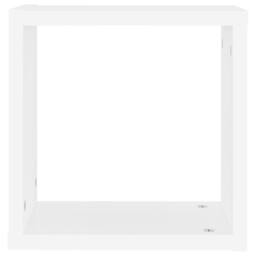 Berkfield Home Wall Cube Shelves 4 pcs White 30x15x30 cm - Size: 30 x 15 x 30 cm - thumbnail 8