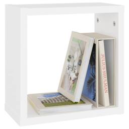 Berkfield Home Wall Cube Shelves 4 pcs White 30x15x30 cm - Size: 30 x 15 x 30 cm - thumbnail 4