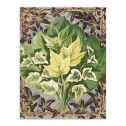 "Artery8 Art Nouveau Ivy Leaves Painting Hibberd Wall Art Poster Print in Green - Size: W12"" x H16""" - thumbnail 1