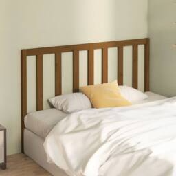 Berkfield Home Beautiful Bed Headboard Honey Brown 146x4x100 cm Solid Wood Pine - Size: 146 x 4 x 100 cm - thumbnail 1