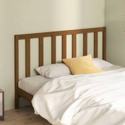 Berkfield Home Beautiful Bed Headboard Honey Brown 146x4x100 cm Solid Wood Pine - Size: 146 x 4 x 100 cm - thumbnail 2