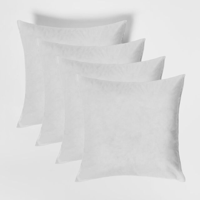 OHS 4 Pack Cushion Inserts Filler Hollowfibre Inner Pads in White - Size: 55 cm x 55 cm - image 1