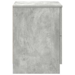 Berkfield Home Bedside Cabinets 2 pcs with 2 Drawers Concrete Grey 40x36x50 cm in Brown - Size: 40 x 36 x 50 cm - thumbnail 7