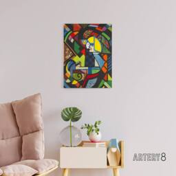 "Artery8 Daughter in a Rocker Henry Lyman Sayen Canvas Wall Art Print - Size: W12"" x H16""" - thumbnail 3