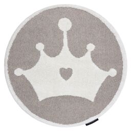 RugsX Modern Children's Rug in Beige - Size: 120 cm diameter - thumbnail 2