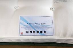 UK Bed Furniture Chester Wool 2000 Pocket Mattress in White - Size: Single - thumbnail 4