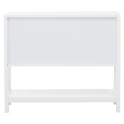 Orsina Versatile White Wood Side Cabinet, Rustic Bedside Cabinet, Easily Maintained Display Cabinet With Storage in Grey - thumbnail 4